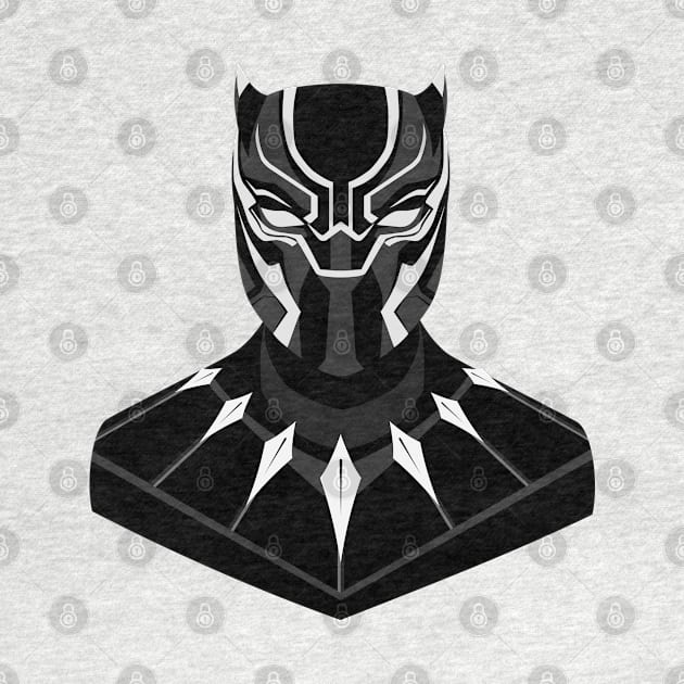 Black Panther Minimalist by Mr Measom